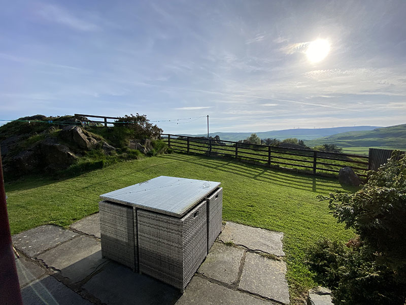 The gardens at Tyan holiday cottage in the Lake District
